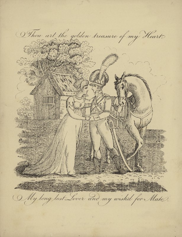 Carte de Saint-Valentin britannique avec une image d