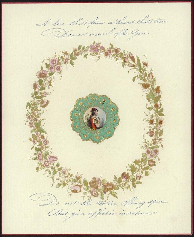 Carte de Saint-Valentin britannique avec une image d