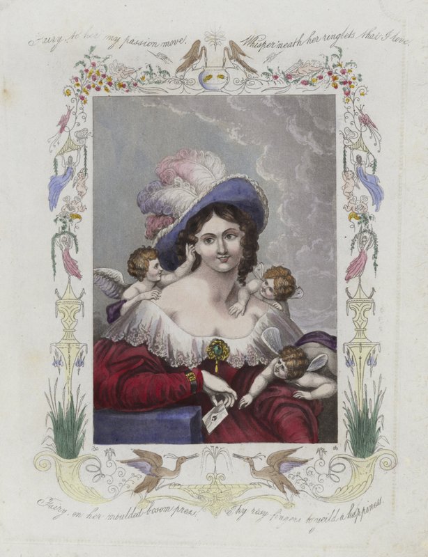 Carte de Saint-Valentin britannique avec une image d