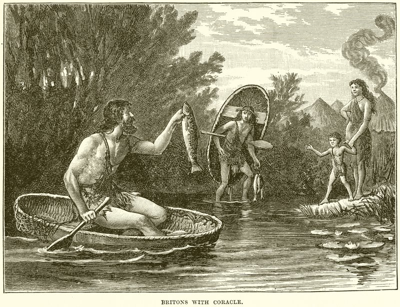 Britons avec coracle - English School