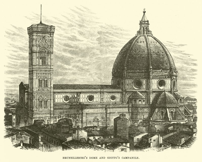 Dôme de Brunelleschi et Campanile de Giotto - English School