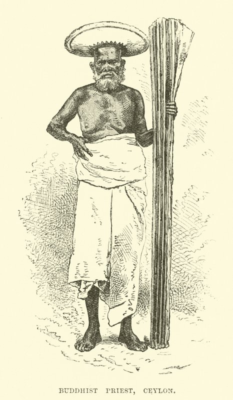 Prêtre bouddhiste, Ceylan - English School