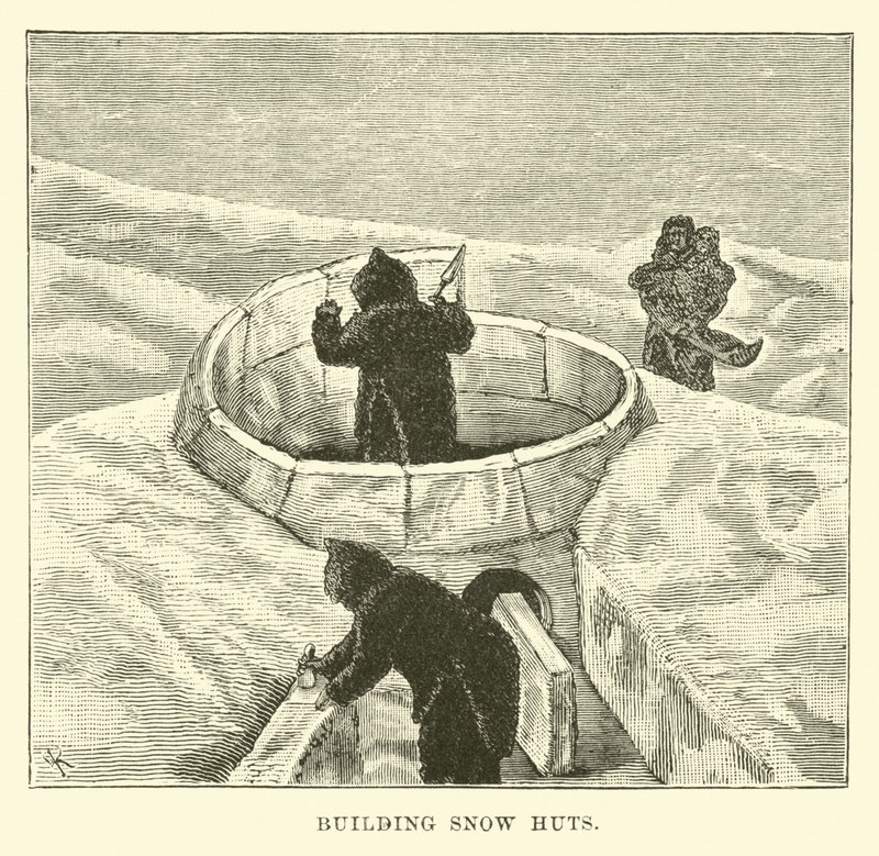 Construction de huttes de neige - English School