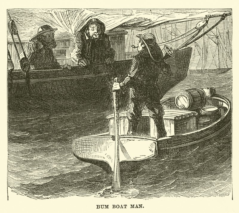 Homme de bateau de ravitaillement - English School