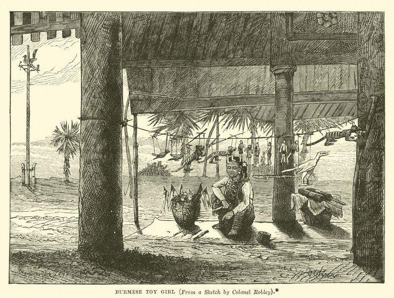 Poupée birmane - English School
