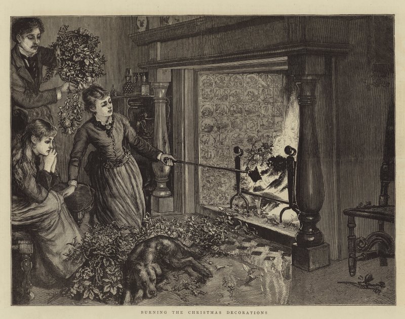 Brûler les décorations de Noël - English School