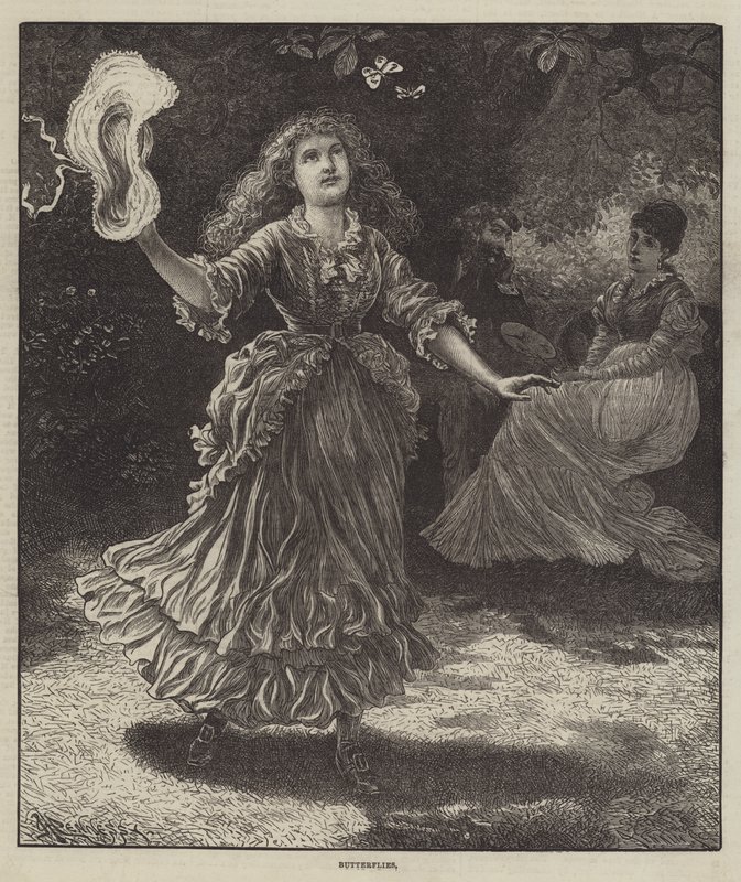 Papillons (gravure) - English School