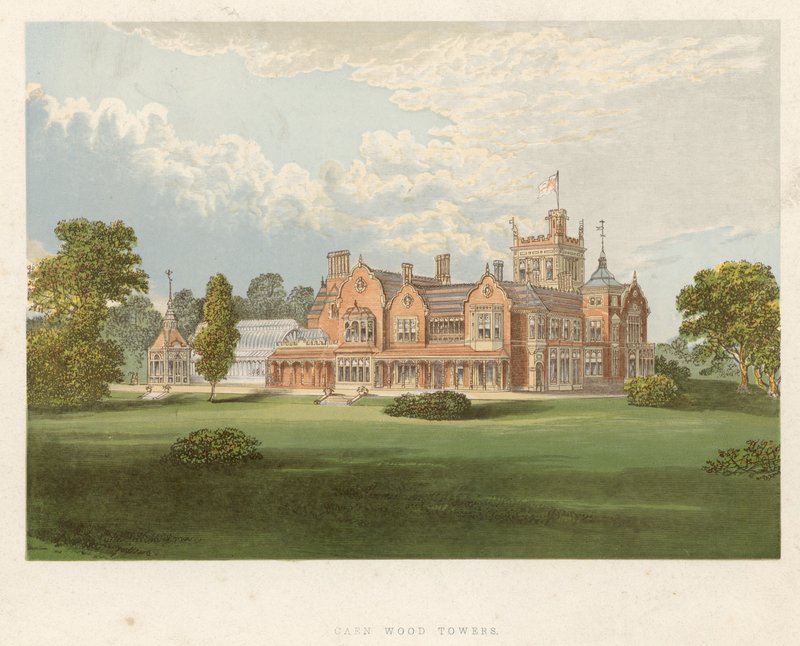 Caen Wood Towers, Middlesex, la résidence du comte de Mansfield - English School