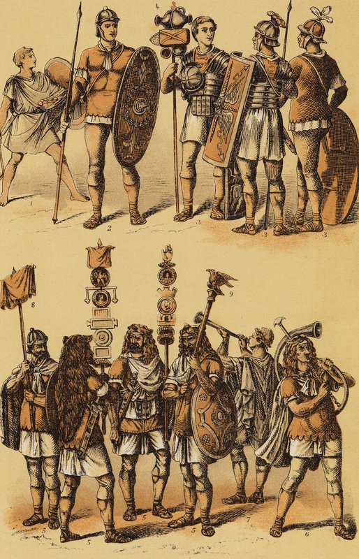César, Guerre des Gaules : Soldats romains - English School