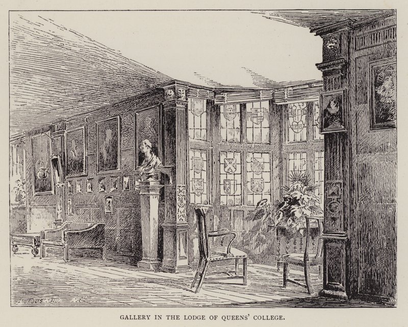 Cambridge : Galerie dans le pavillon du Queens