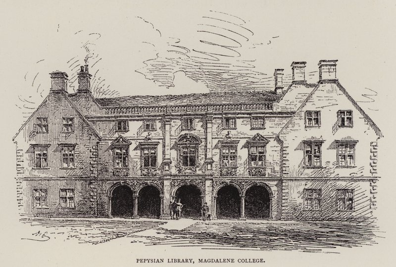 Cambridge : Bibliothèque Pepysian, Magdalene College - English School