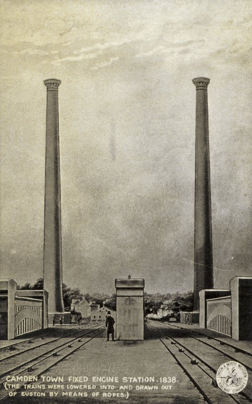 Station fixe de Camden Town, 1838 - English School