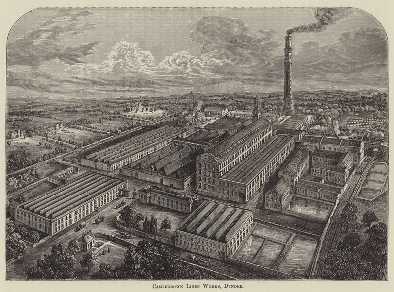 Camperdown Linen Works, Dundee (gravure) - English School