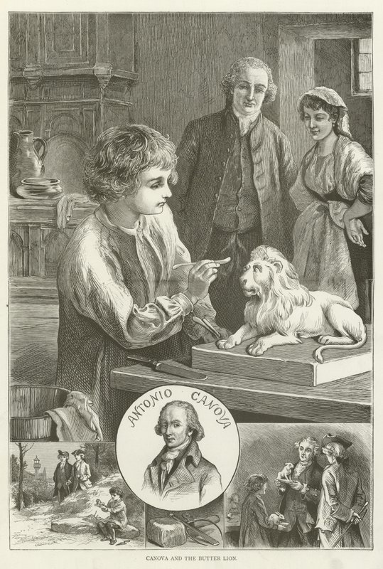 Canova et le Lion de beurre - English School