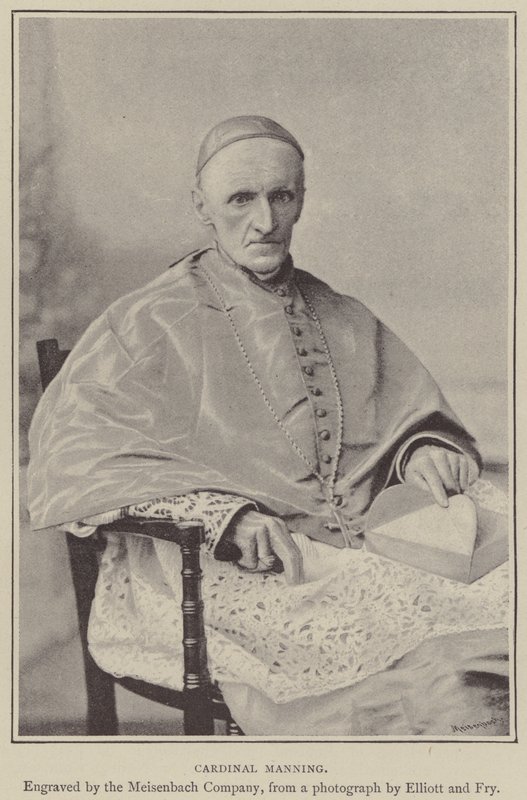 Cardinal Manning (gravure) - English School