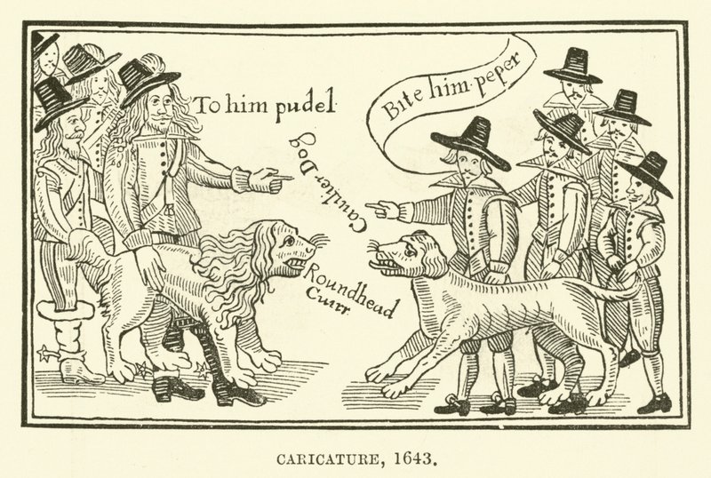 Caricature, 1643 - English School