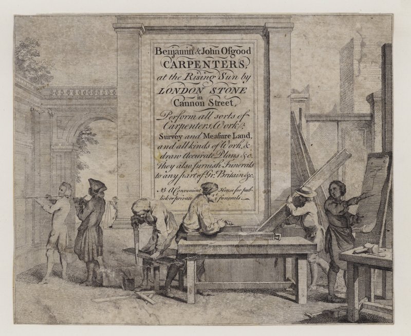 Charpentiers, Benjamin et John Osgood, carte de visite - English School