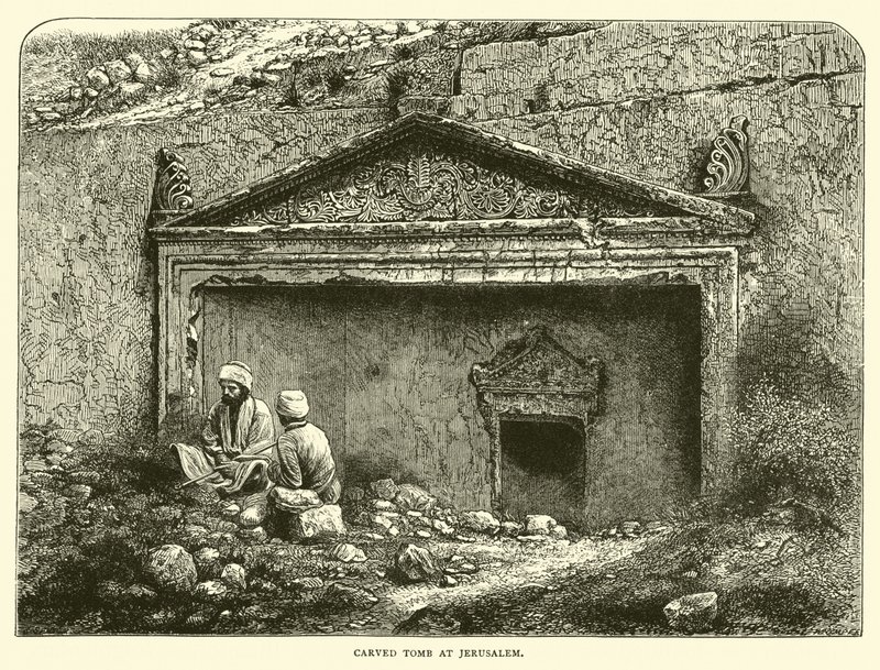 Tombeau sculpté à Jérusalem - English School