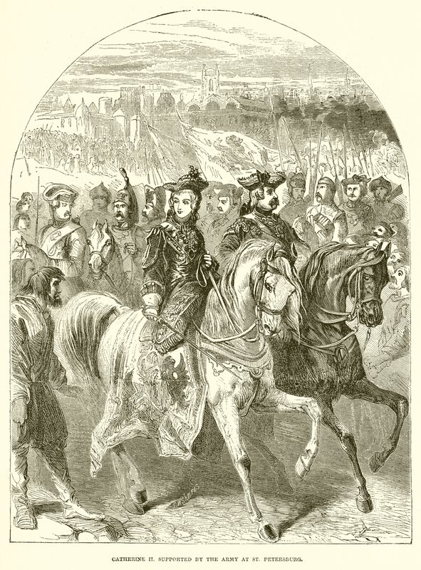 Catherine II soutenue par l