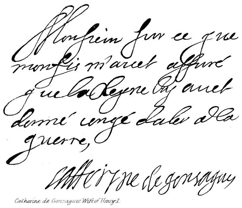 Catherine de Gonzagues, épouse de Henri Ier - English School