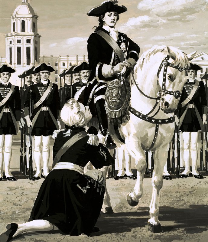 Catherine a mené une révolte militaire qui a renversé son mari, le tsar Pierre - English School
