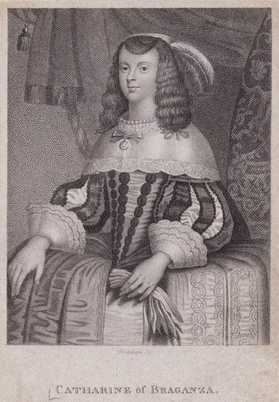 Catherine de Bragance, reine consort du roi Charles II - English School