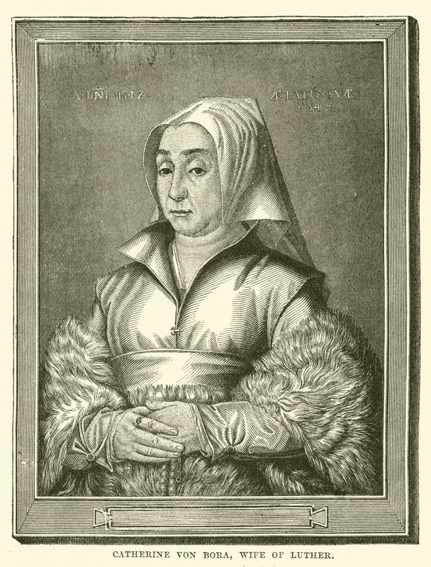 Catherine von Bora, épouse de Luther (gravure) - English School