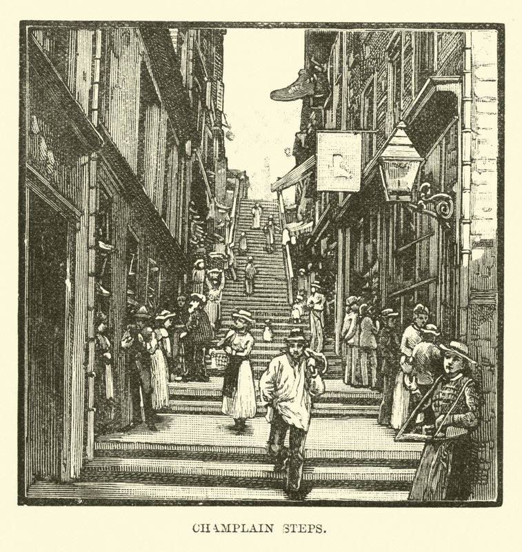 Les escaliers Champlain - English School