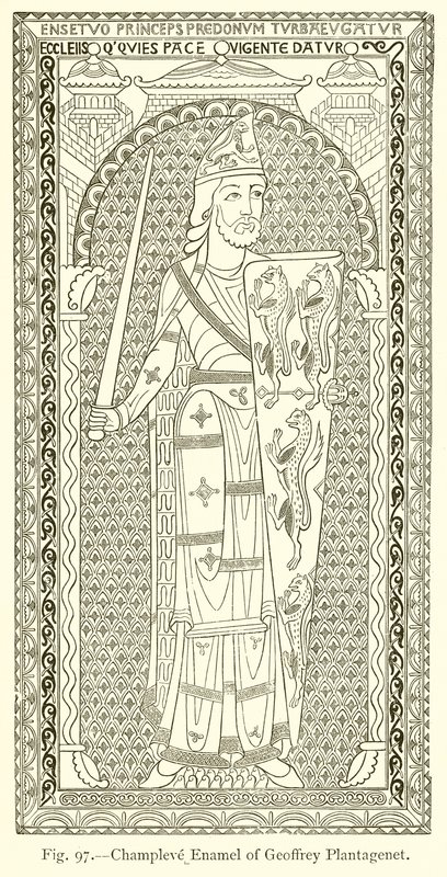 Émail champlevé de Geoffrey Plantagenet - English School