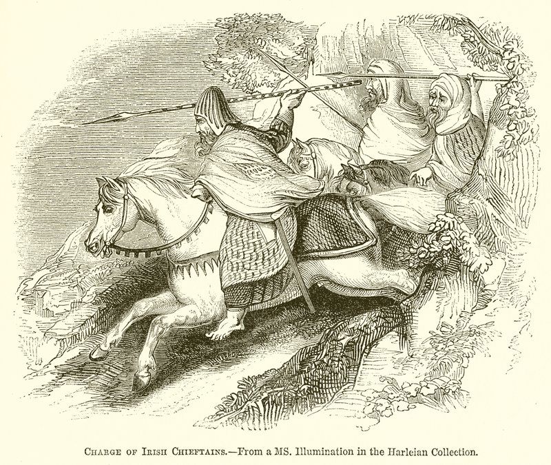 Charge des chefs irlandais - English School