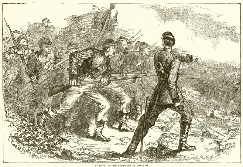 Charge des fédéraux à Corinth - English School