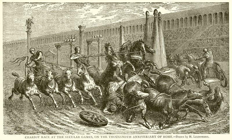 Course de chars aux Jeux Séculaires, à l