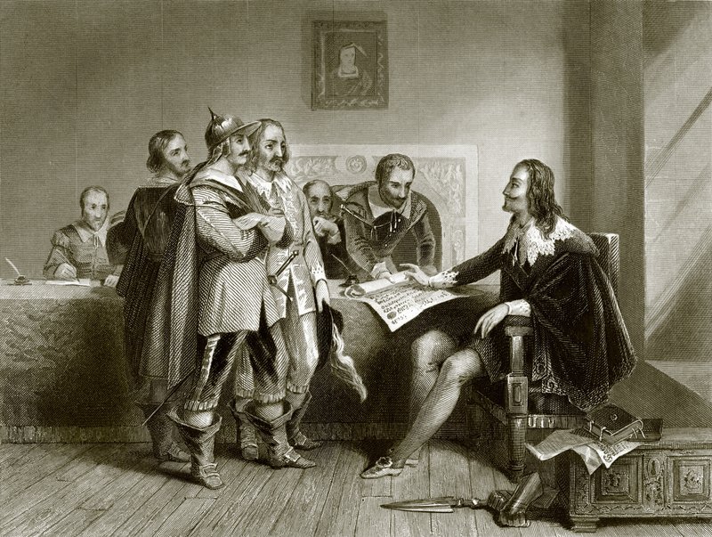 Charles Ier refusant le traité à Oxford - English School
