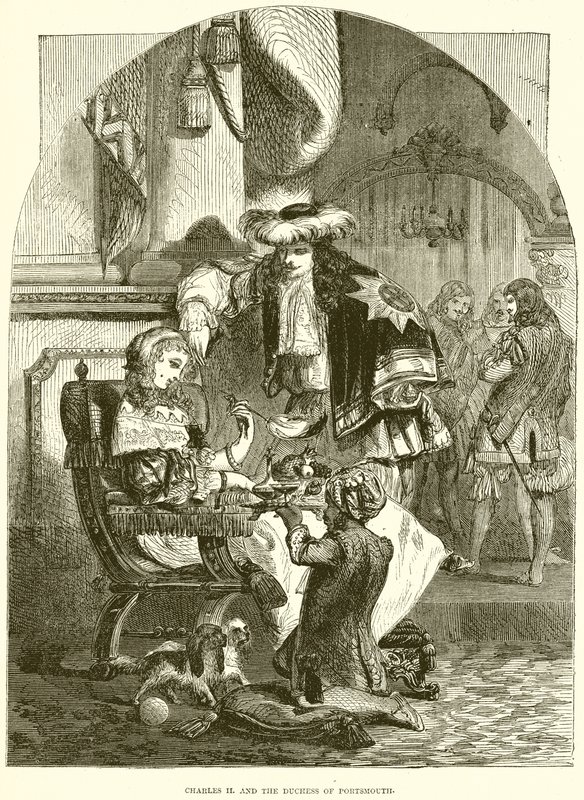 Charles II et la duchesse de Portsmouth - English School
