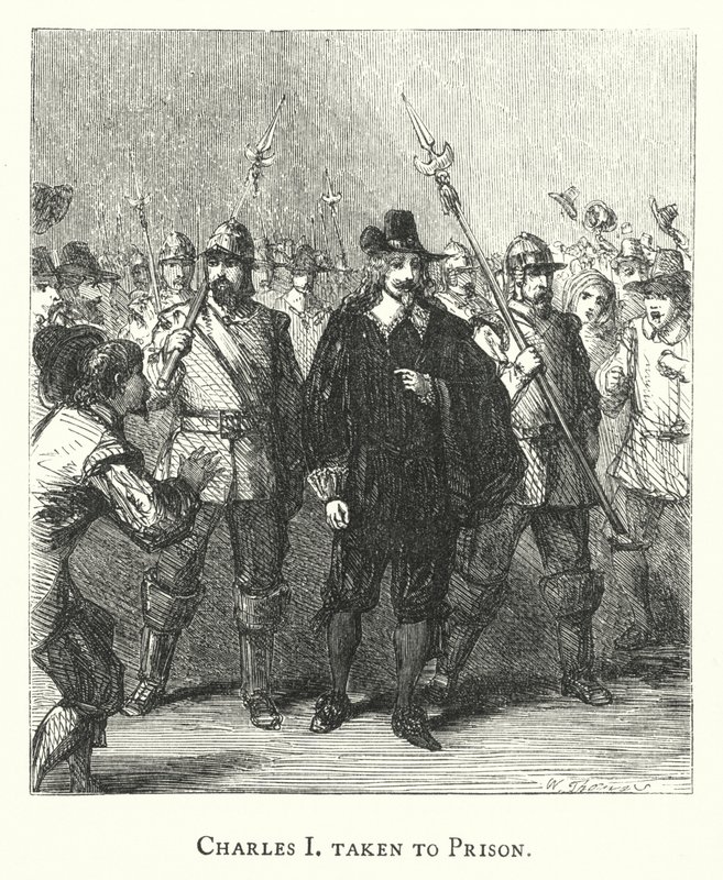 Charles Ier emmené en prison (gravure) - English School