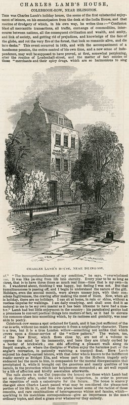 Maison de Charles Lamb, près d