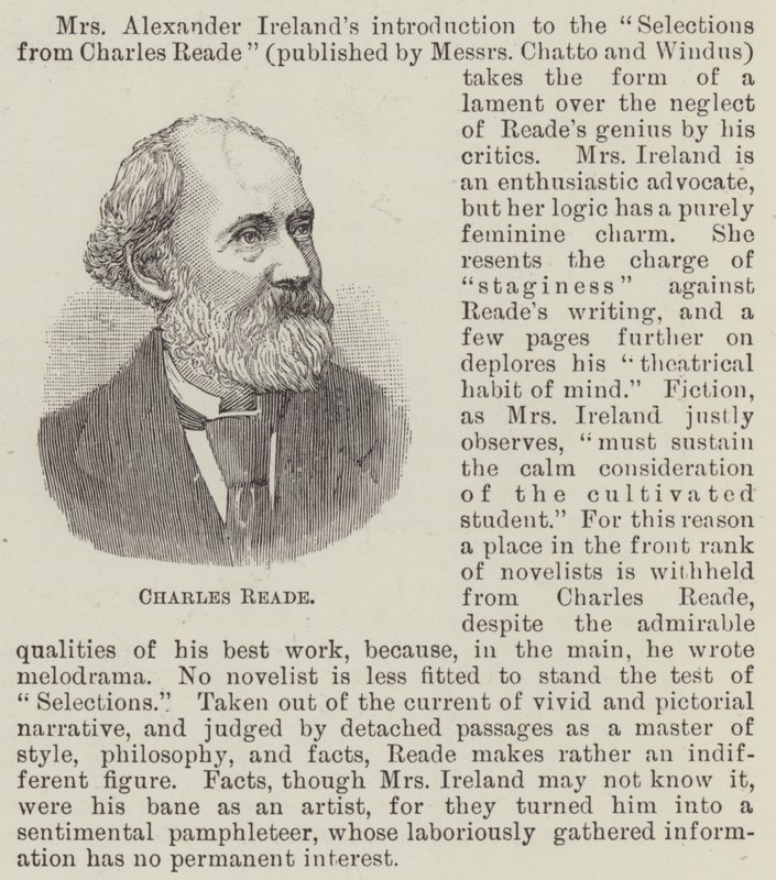 Charles Reade - English School