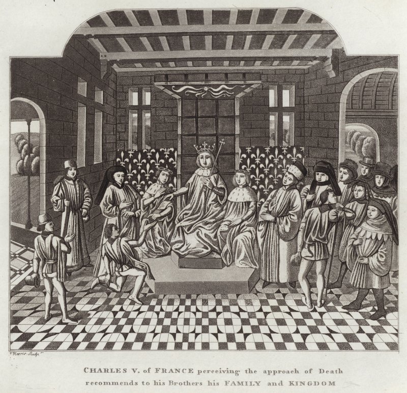 Charles V de France, percevant l