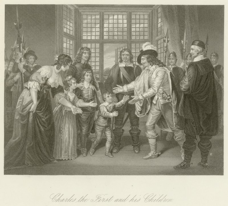 Charles Ier avec ses enfants - English School