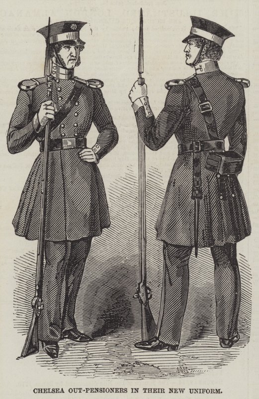 Pensionnaires externes de Chelsea dans leur nouvel uniforme (gravure) - English School
