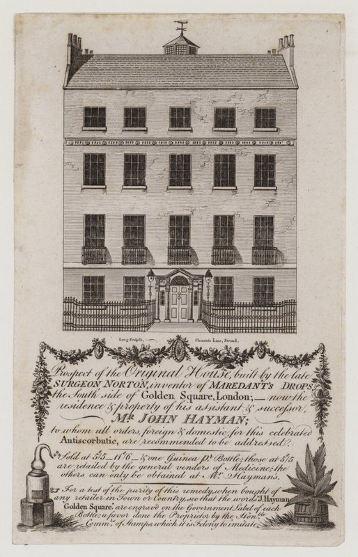 Chimistes et pharmaciens, M. John Hayman, carte de visite - English School