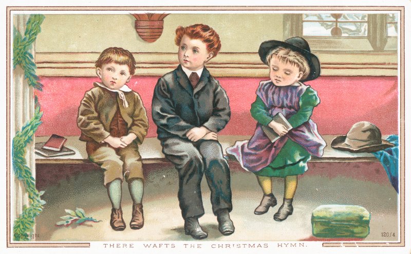 Enfants assis à l