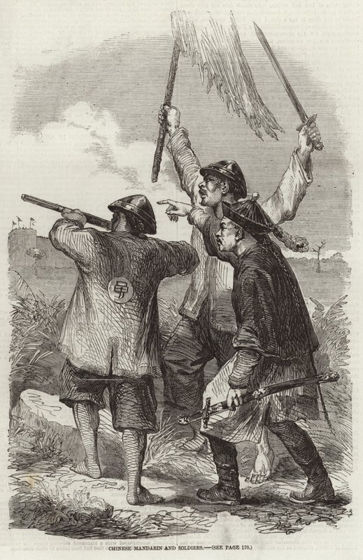 Mandarin chinois et soldats - English School