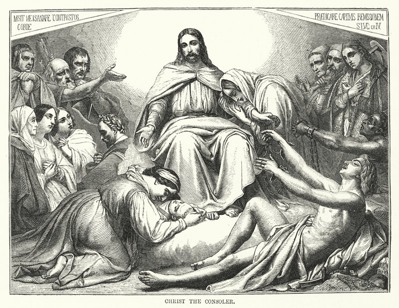 Christ Consolateur (gravure) - English School