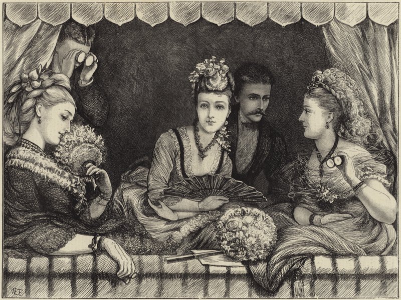 La dernière nuit de Christine Nilsson à Drury Lane - English School