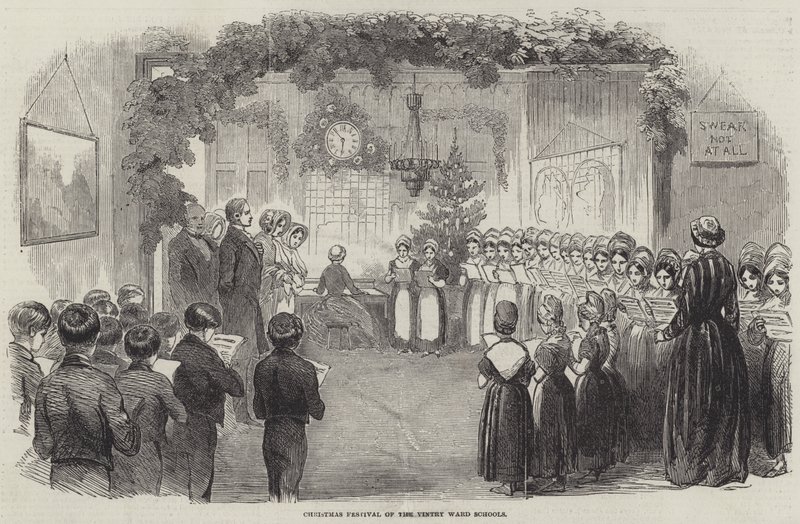 Festival de Noël des écoles de Vintry Ward (gravure) - English School