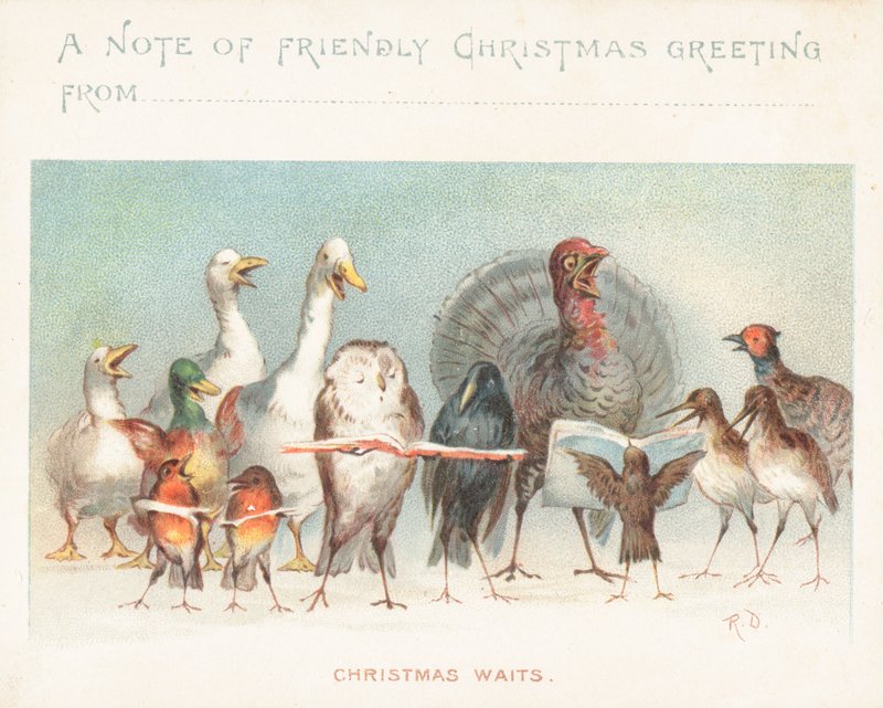 Attentes de Noël, Carte de Noël - English School