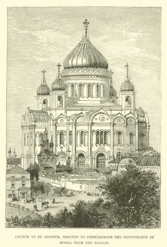 Église du Saint-Sauveur, érigée pour commémorer la délivrance de la Russie des Français - English School