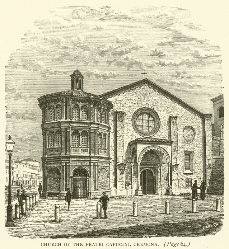 Église des Fratri Capucini, Crémone (gravure) - English School