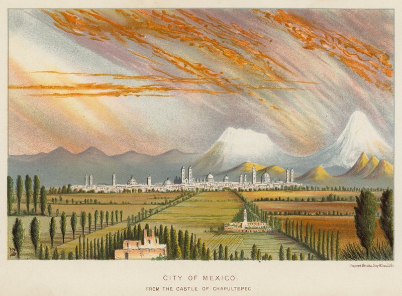 Ville de Mexico, depuis le Château de Chapultepec - English School